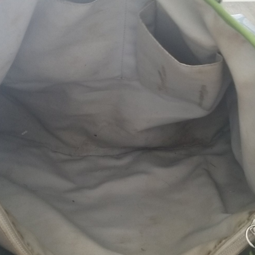 EUC Oversized Coach bag handbag blue green - Picture 5 of 8